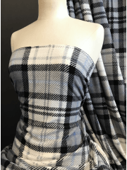 HATCHED TARTAN GREY/BLACK