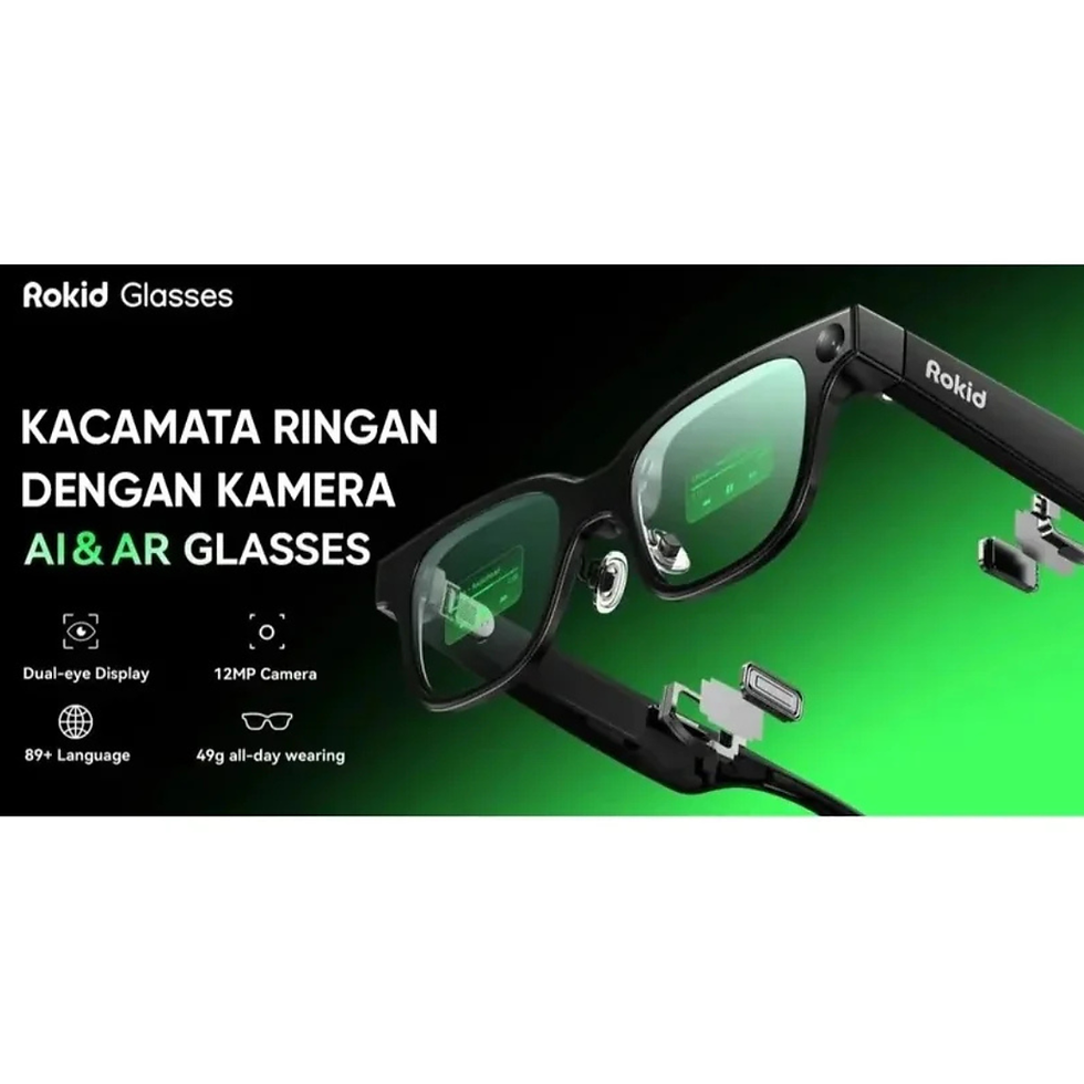 Thumbnail: Sewa Rokid AI Black RV101 – Display Smart Glasses (Camera, Teleprompter & Translator) Jakarta, Bekasi & Tangerang Selatan