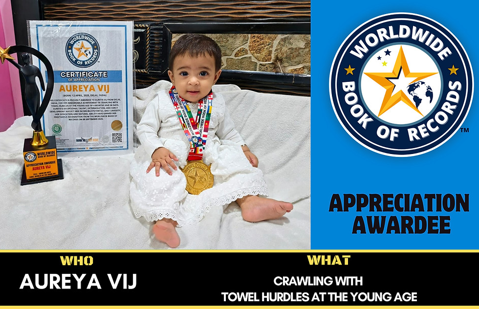 Appreciation Awardee- Crawling With Towel Hurdles At The Young Age