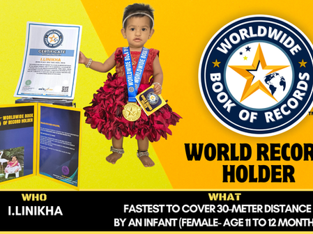 Fastest To Cover 30-Meter DistanceBy An Infant (Female- Age 11 To 12 Months)-Achieved ByI. Linikha