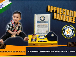 1-Year-Old from Raipur Receives Appreciation Award for Identifying Human Body Parts