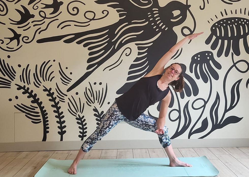 Extended side angle yoga