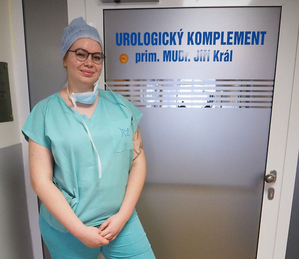 Medička LF Plzeň na odborné praxi v Nemocnici Most