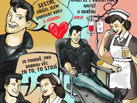 Valentýnský odběr na děčínské transfuzce v pár fotografiích