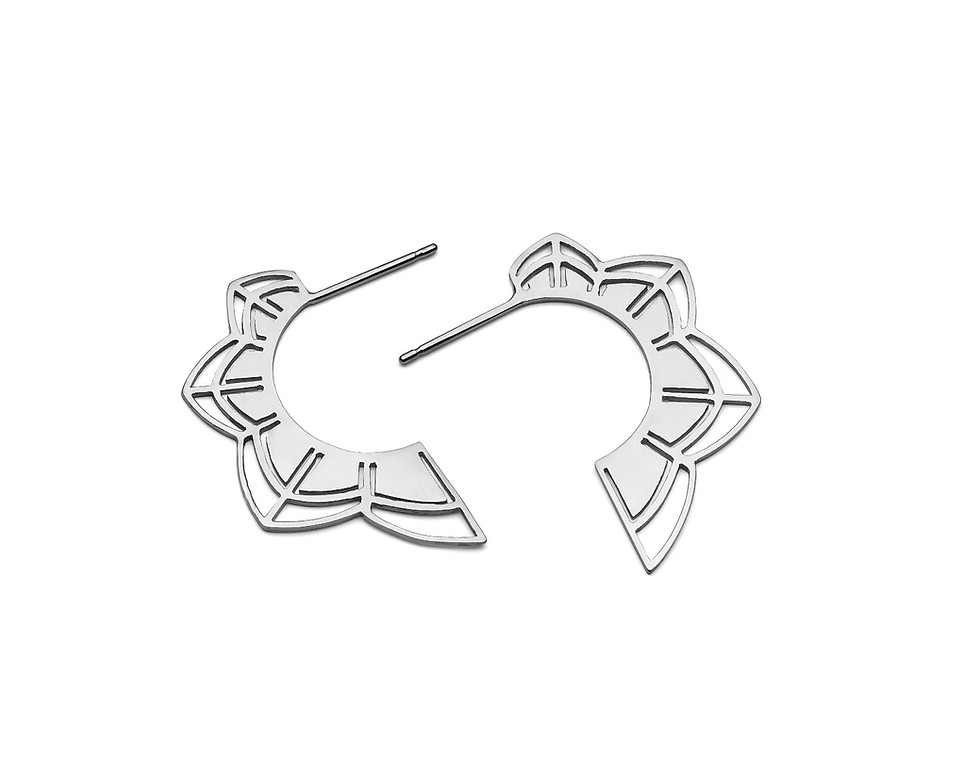 Thumbnail: Rose Gold Petal Earrings