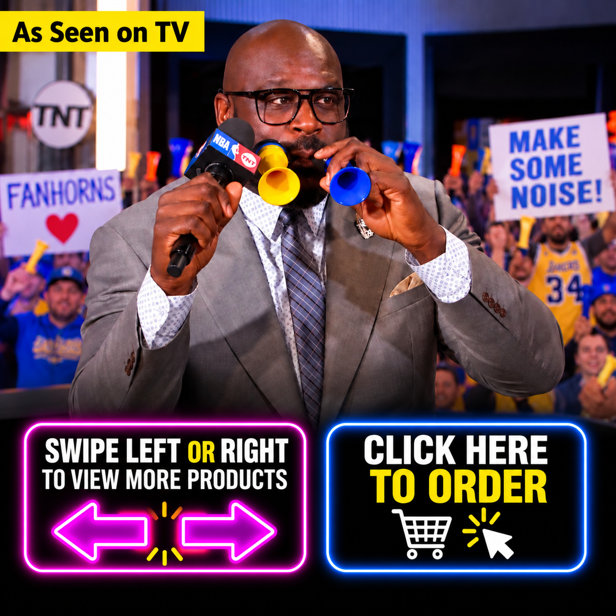 Shaq's Double FanHorn Set as seen on tv