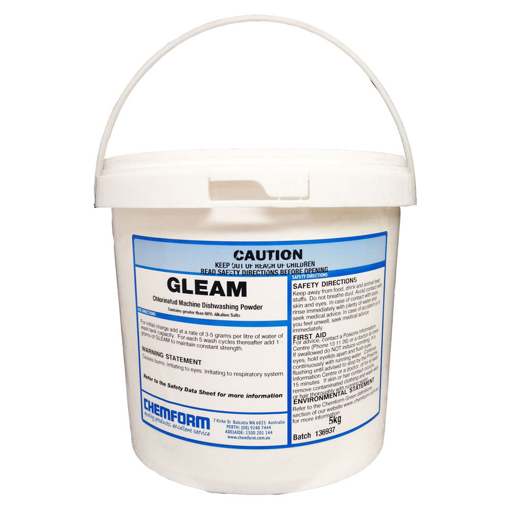 GLEAM DISHWASHING POWDER 5KG