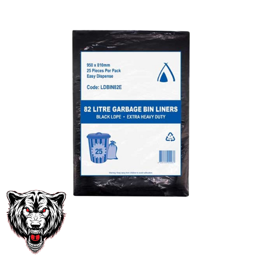 Thumbnail: BLACK 82LT EXTRA HEAVY DUTY BAGS Ctn 200