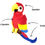 Miniatyrbilde: FETCHING FLOCK COLLECTION PAULA THE PARROT M/CHEW GUARD