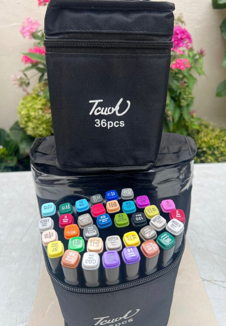 Set de 36 Marcadores Doble Punta 