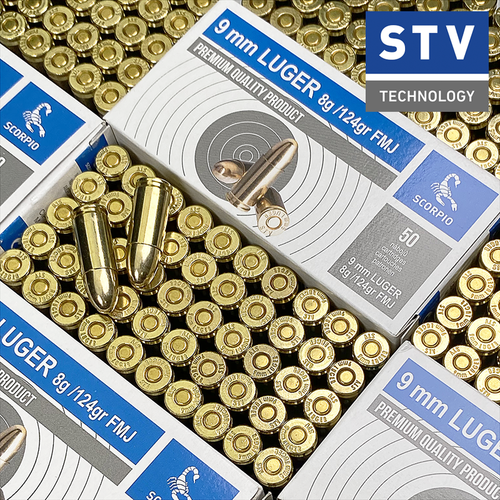 Thumbnail: STV Scorpio 9mm Luger 124 grain FMJ