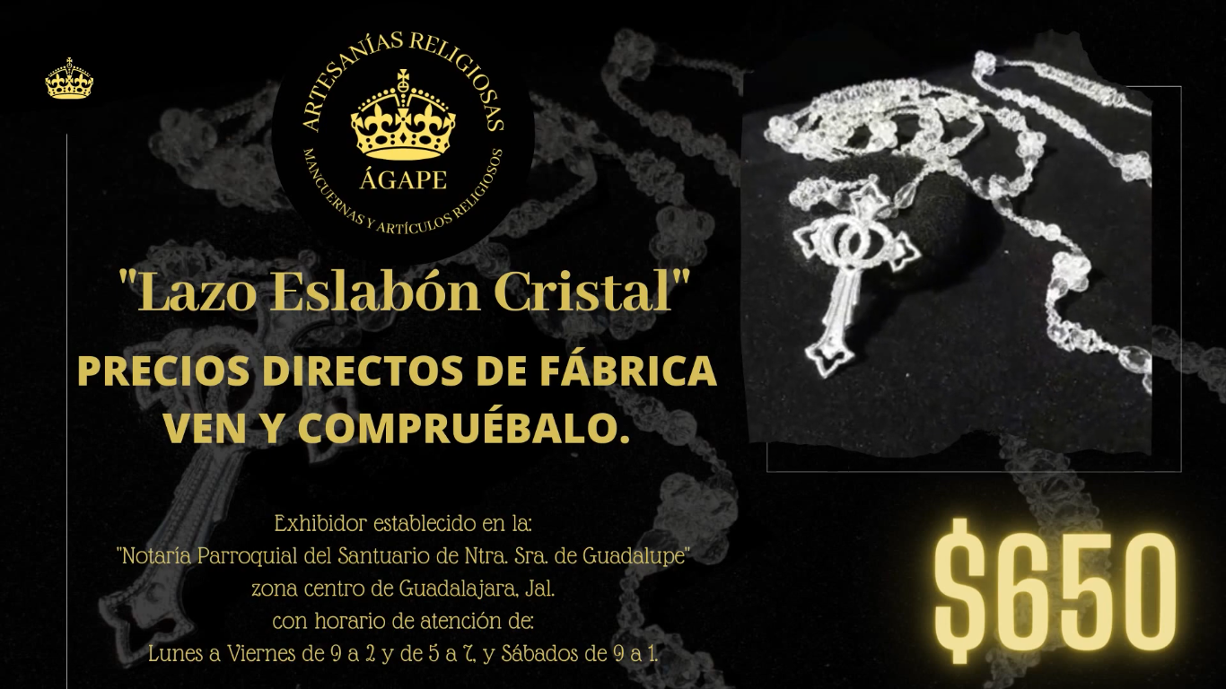 Mancuerna Eslabón Cristal