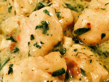 Pollo al Curry con mandorle e latte di cocco