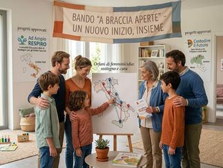 CON I BAMBINI: APPROVATI DUE NUOVI PROGETTI PER SOSTENERE GLI ORFANI DI FEMMINICIDIO E LE FAMIGLIE AFFIDATARIE GRAZIE AL BANDO "A BRACCIA APERTE"