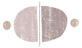 illustration of abstract lines with soft muted pink and brown
