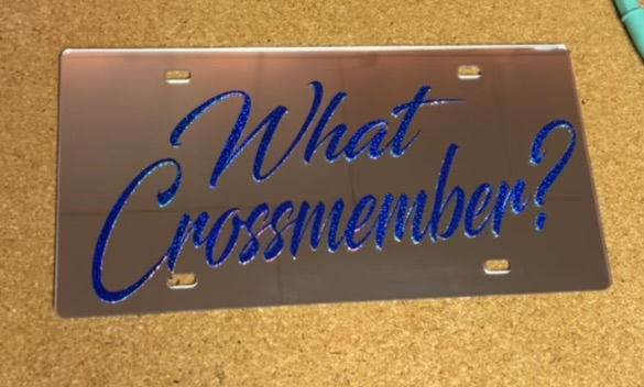 WHAT CROSSMEMBER?LICENSE PLATE
