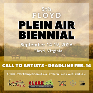 5th Floyd Plein Air Biennial - Applications Now Open for 2026