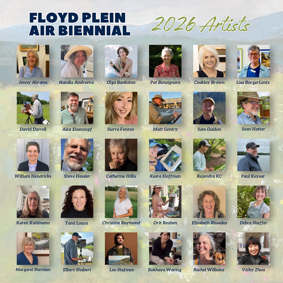 Announcing the 2026 Floyd Plein Air Biennial Artists