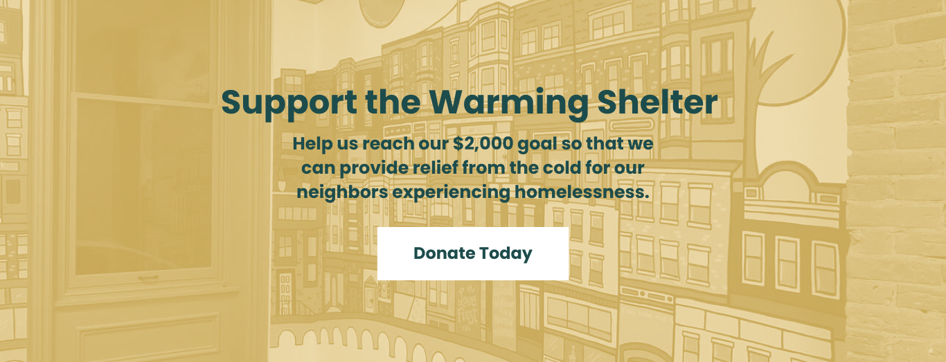 paint wall mural of neighborhood with text overlaid on image