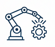 Advanced robotic CNC manufacturing process for high-security vault door production.