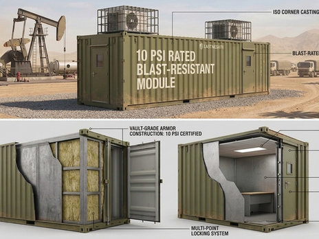 Engineering Safety: Why 10 PSI Rated Blast Resistant Modules are Essential for Remote Infrastructure