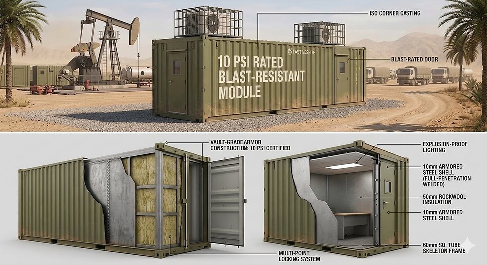 Why 10 PSI Rated Blast Resistant Modules are Essential for Remote Infrastructure