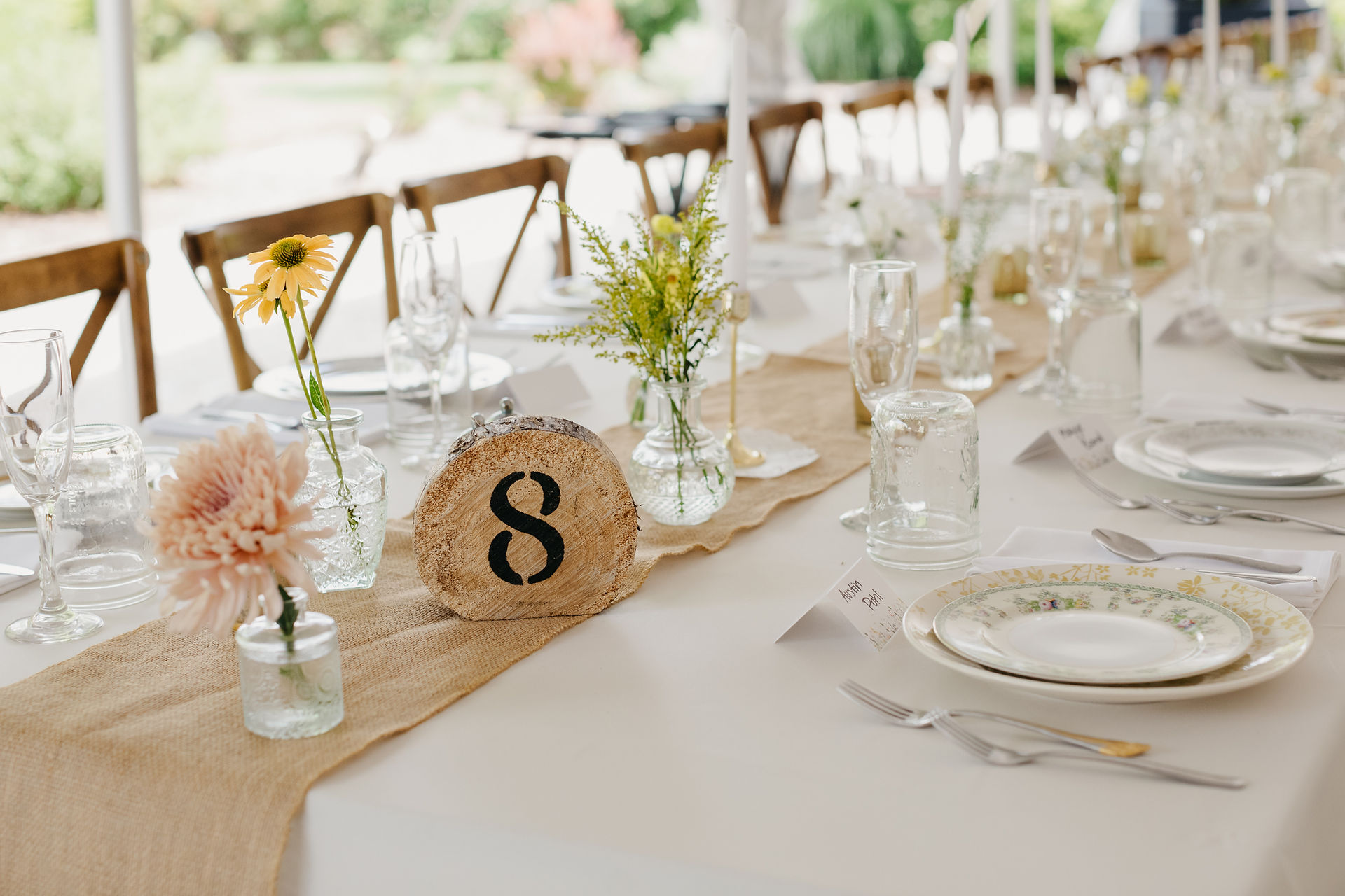 Boho wedding table decor