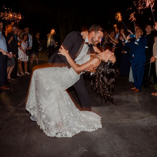 Sparkler Sendoff Bride & Groom Dip