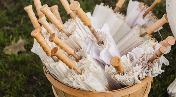 Sun Parasols for Outdoor ceremony