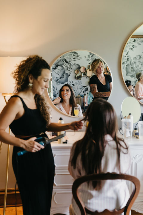 Heritage Prairie Farm Glam Salon Room