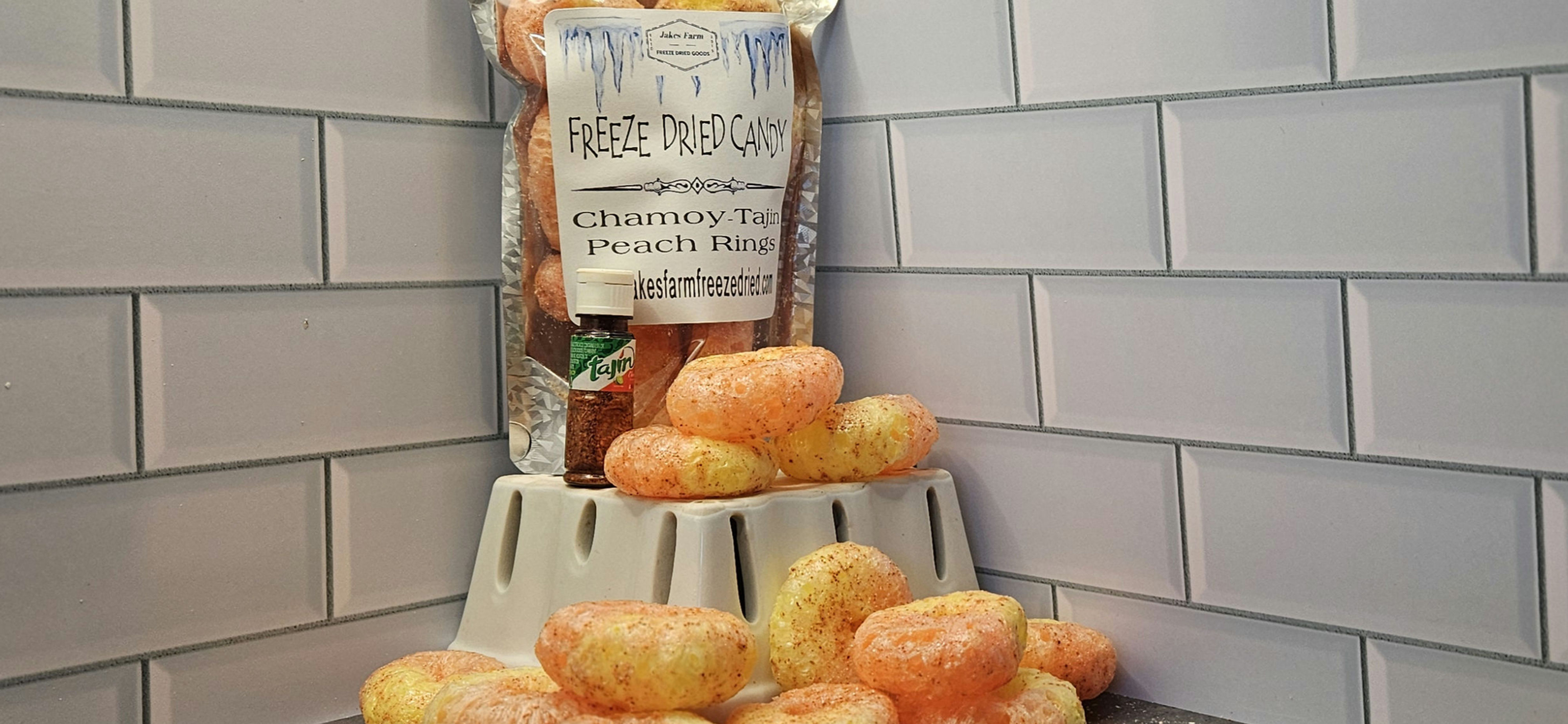 Chamoy-Tajin Peach Rings 