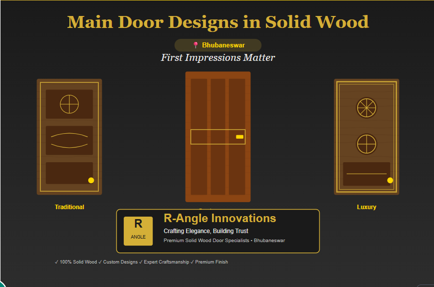 solid wood doors design in Bhubaneswar