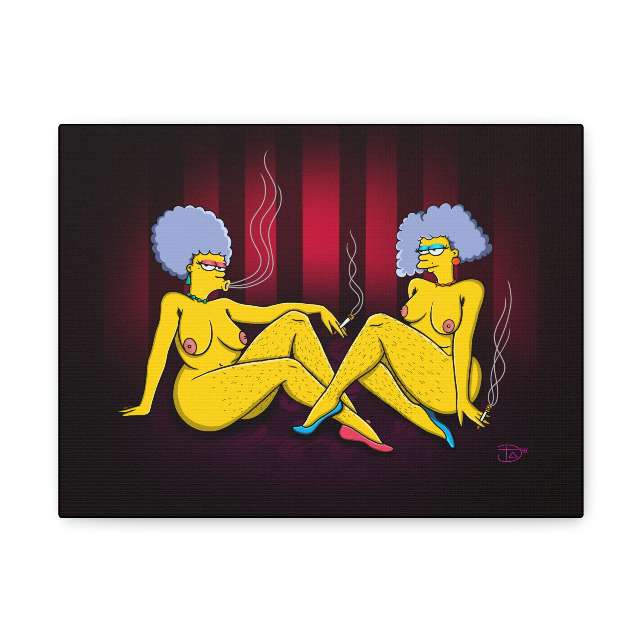 Patty & Selma Fanart — Matte Stretched Canvas