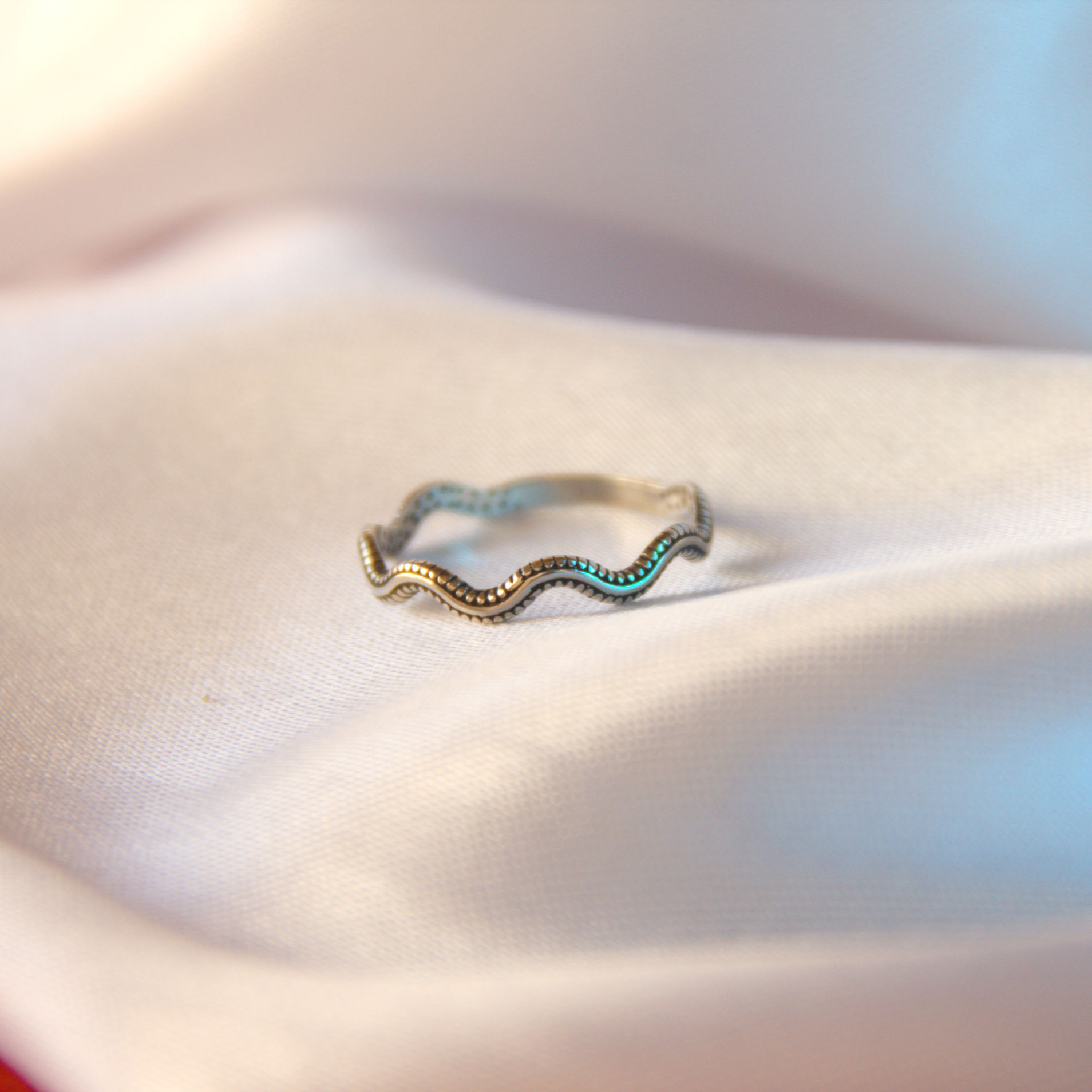 Anel Ondas Trabalhado