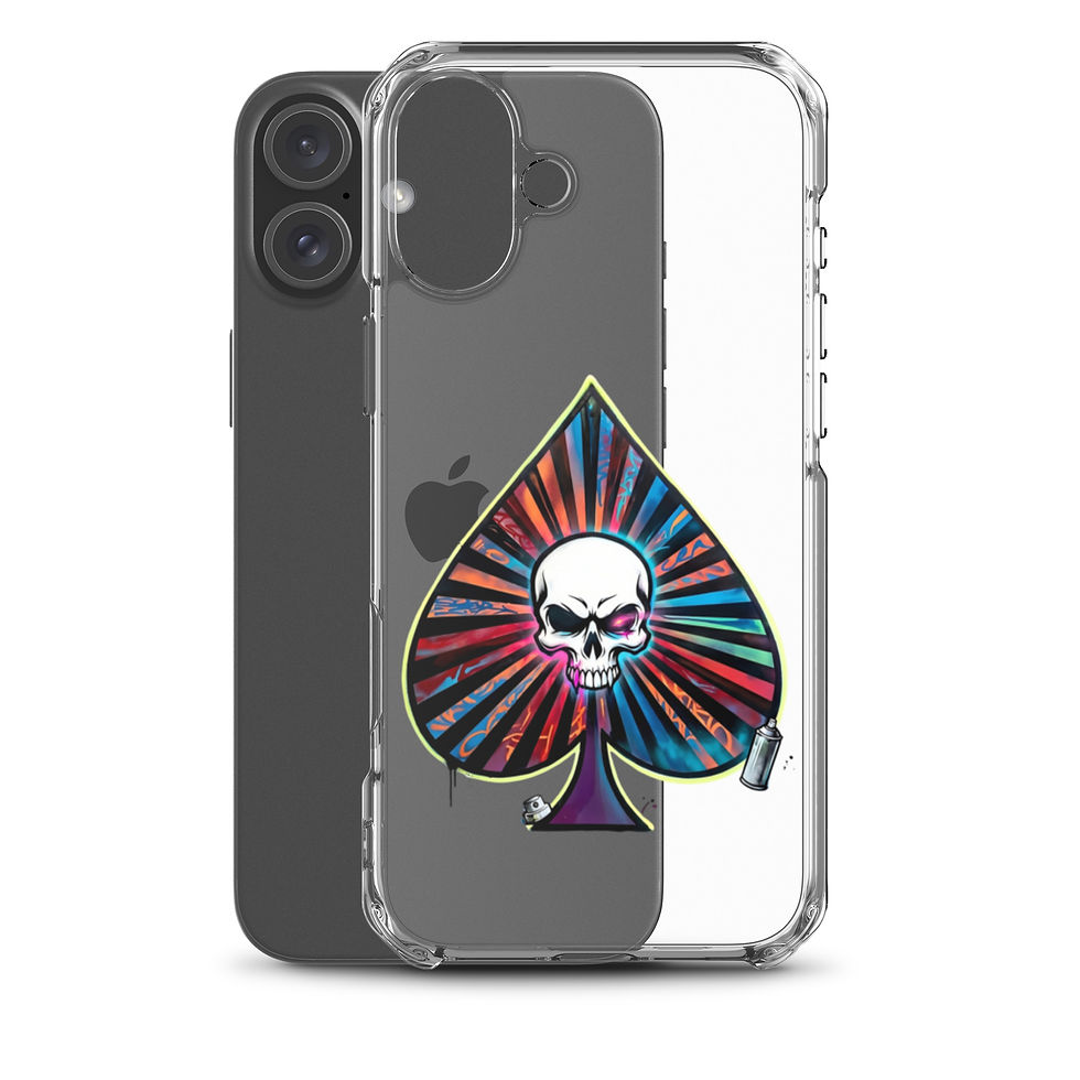Thumbnail: "Spade Skull" - Clear Case for iPhone®