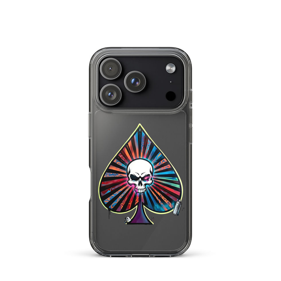 Thumbnail: "Spade Skull" - Clear Case for iPhone®