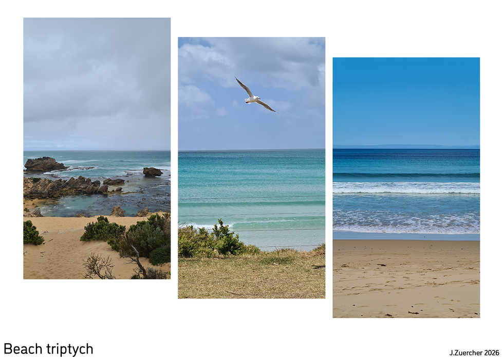 Beach triptych