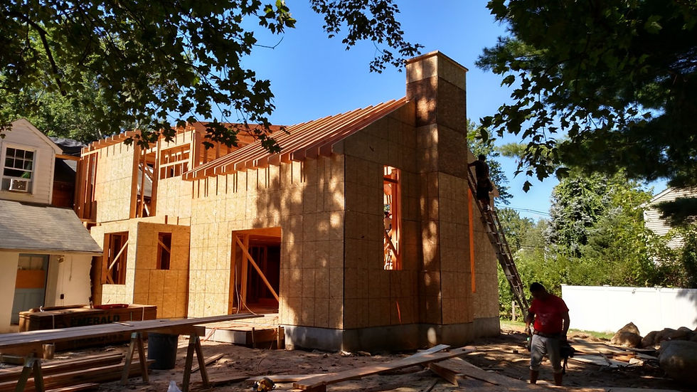 Home being built by home remodelers in Kinnelon, NJ