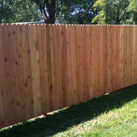 Dog Ear Solid Board - Wood Fence Morris County Nj