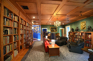 Inside view of blue home by home remodelers in Mountain Lakes, NJ