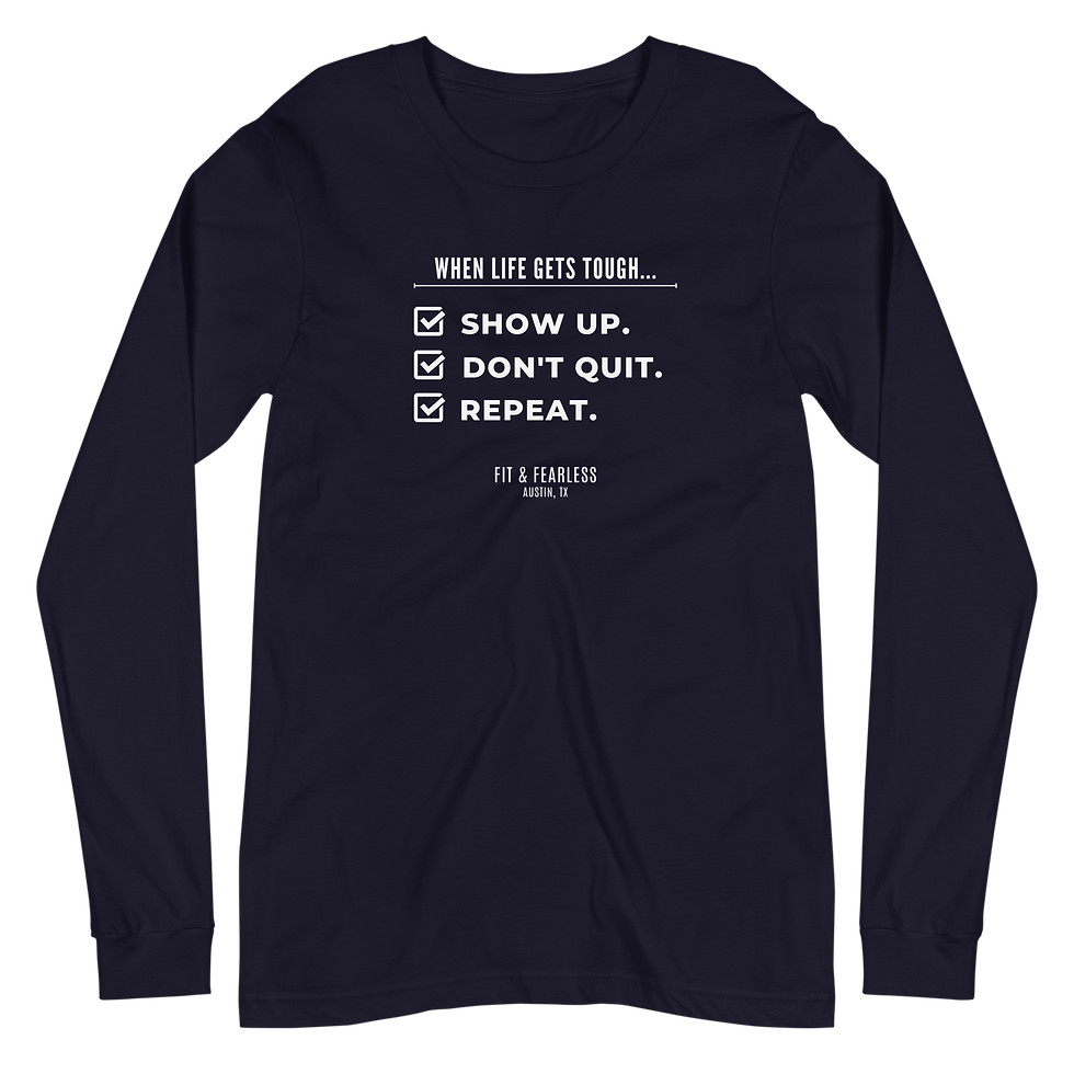 Thumbnail: Show Up Checkboxes Unisex Long Sleeve Tee