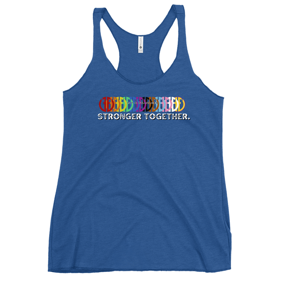 Thumbnail: Stronger Together PRIDE Racerback Tank