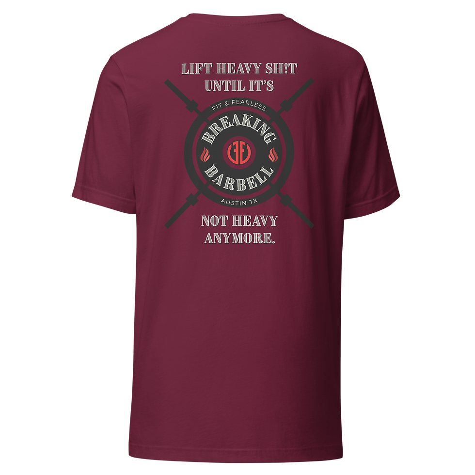Thumbnail: Lift Heavy Red Logo Unisex t-shirt