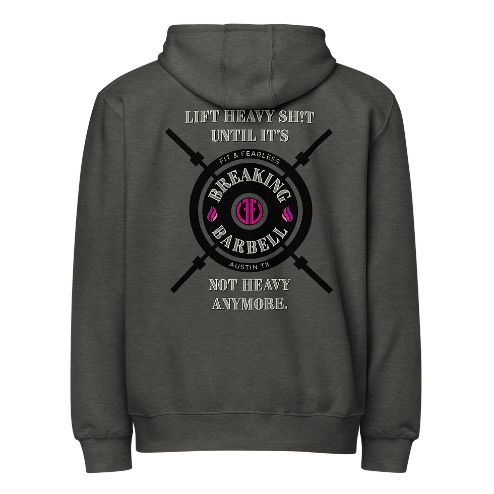 Thumbnail: Lift Heavy Pink Premium full zip hoodie
