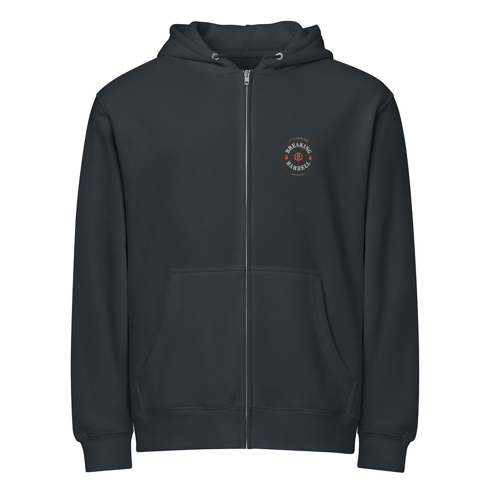 Thumbnail: Lift Heavy Red Premium full zip hoodie