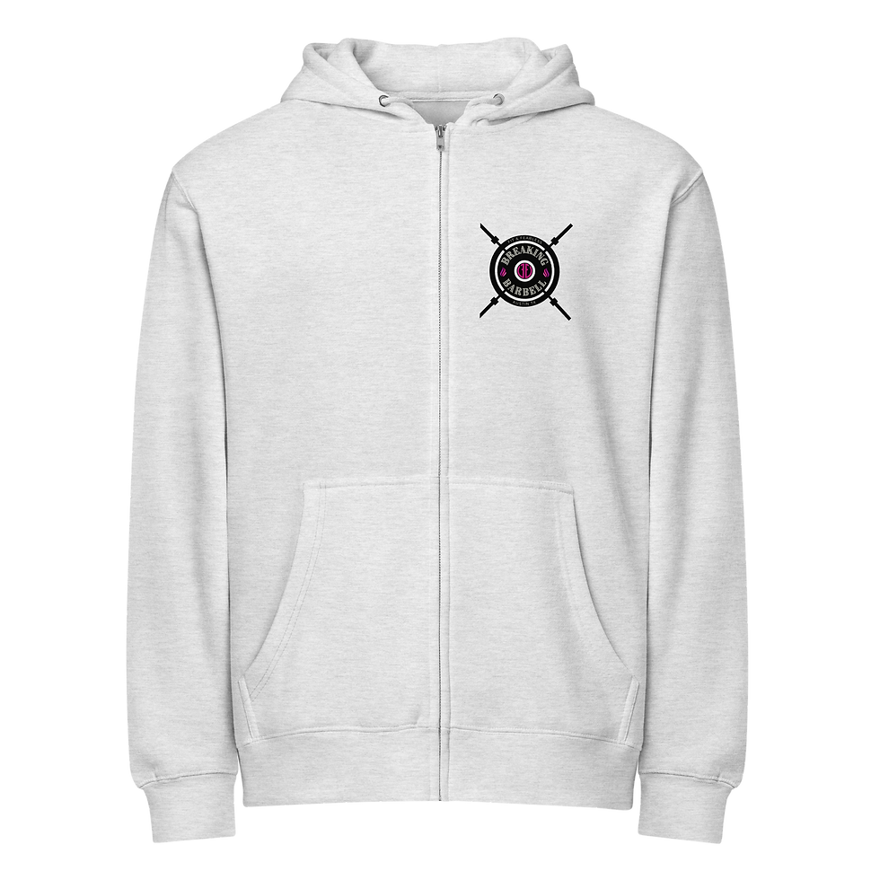 Thumbnail: Lift Heavy Pink Premium full zip hoodie