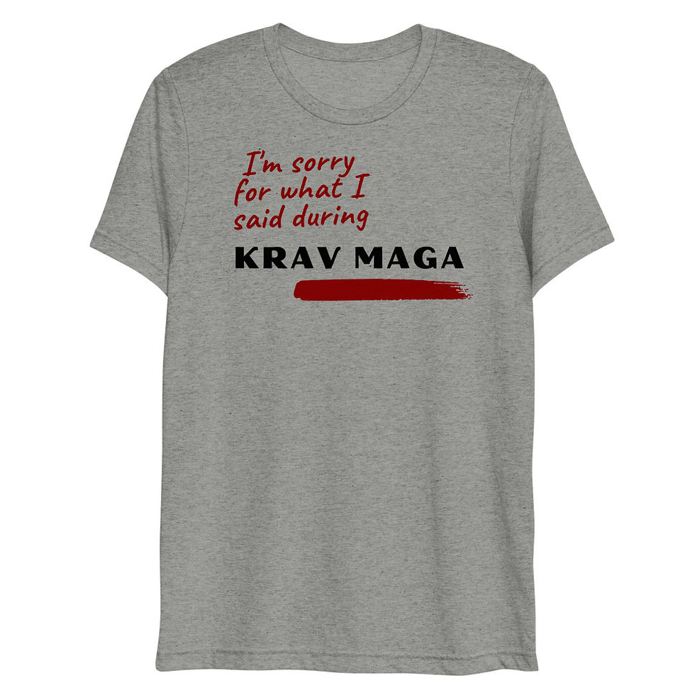 Thumbnail: I'm Sorry Krav Maga Unisex Tri-Blend T-Shirt