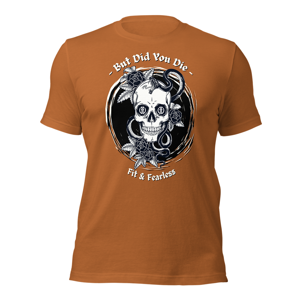 Thumbnail: But Did You Die Black/White Unisex T-Shirt
