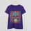 Thumbnail: Fire Flower Skull Women's Cotton Tee