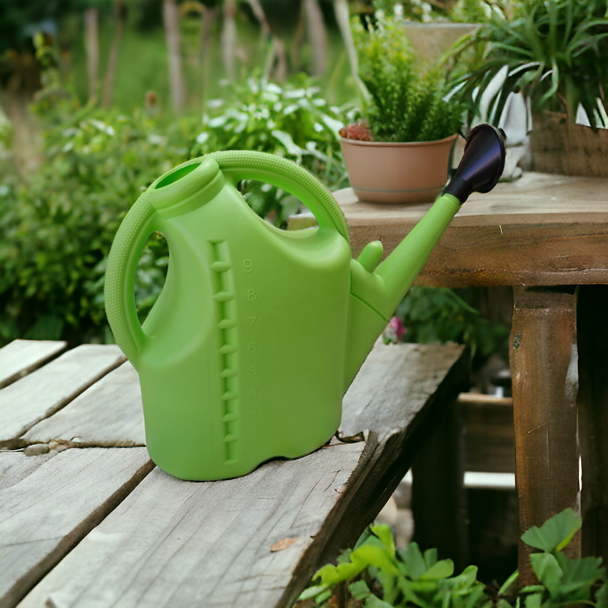 Regadera Plástica Verde 9Lts